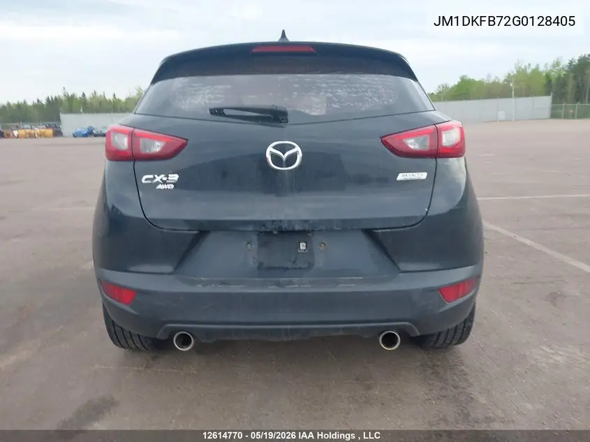 2016 Mazda Cx-3 Gx VIN: JM1DKFB72G0128405 Lot: 12614770