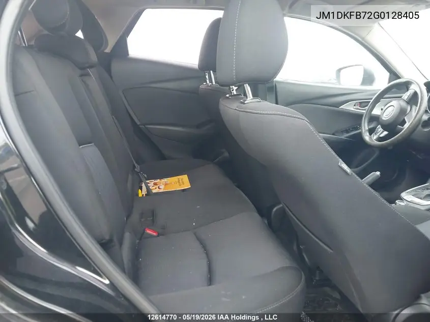 2016 Mazda Cx-3 Gx VIN: JM1DKFB72G0128405 Lot: 12614770