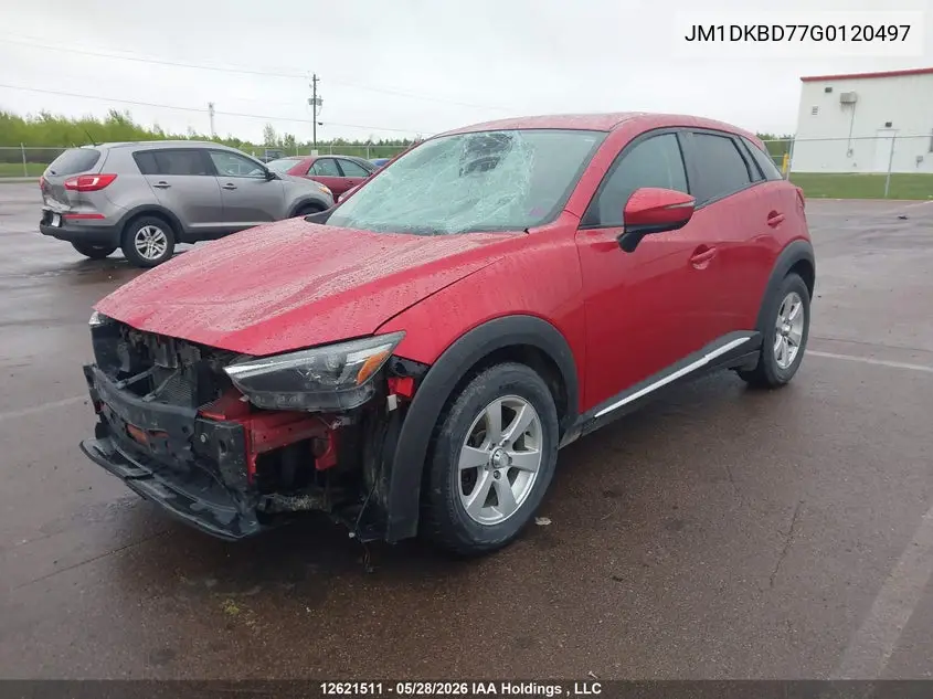 2016 Mazda Cx-3 Grand Touring VIN: JM1DKBD77G0120497 Lot: 12621511