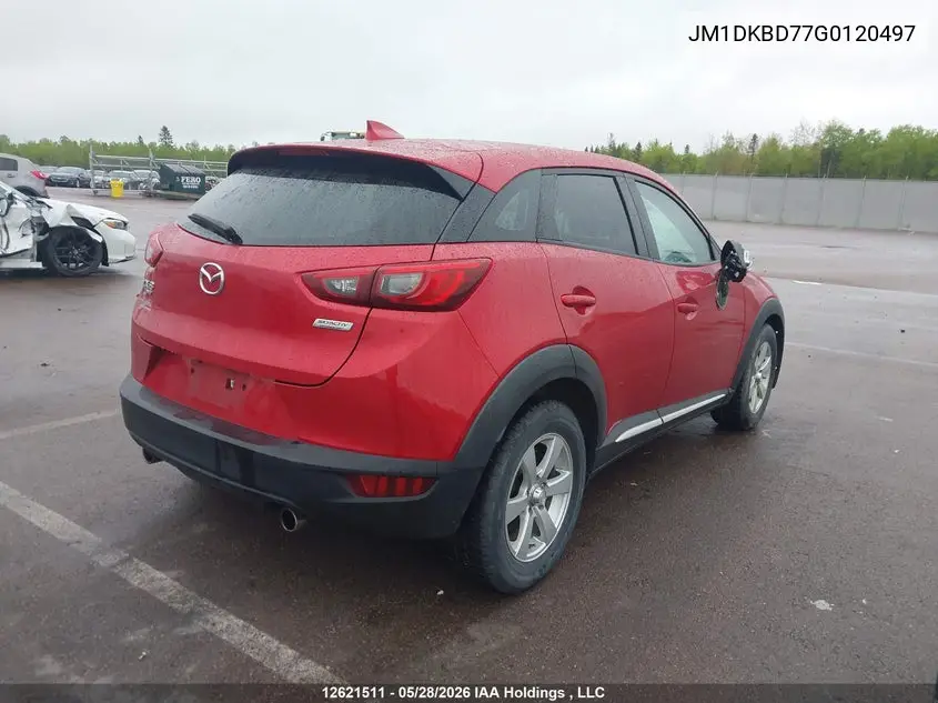 2016 Mazda Cx-3 Grand Touring VIN: JM1DKBD77G0120497 Lot: 12621511