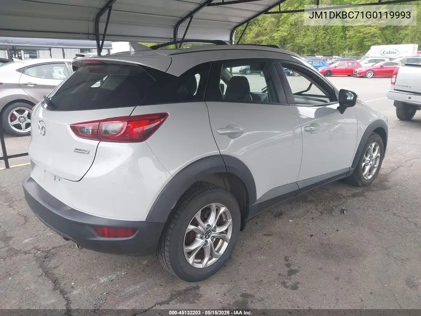 2016 Mazda Cx-3 Touring VIN: JM1DKBC71G0119993 Lot: 45132203