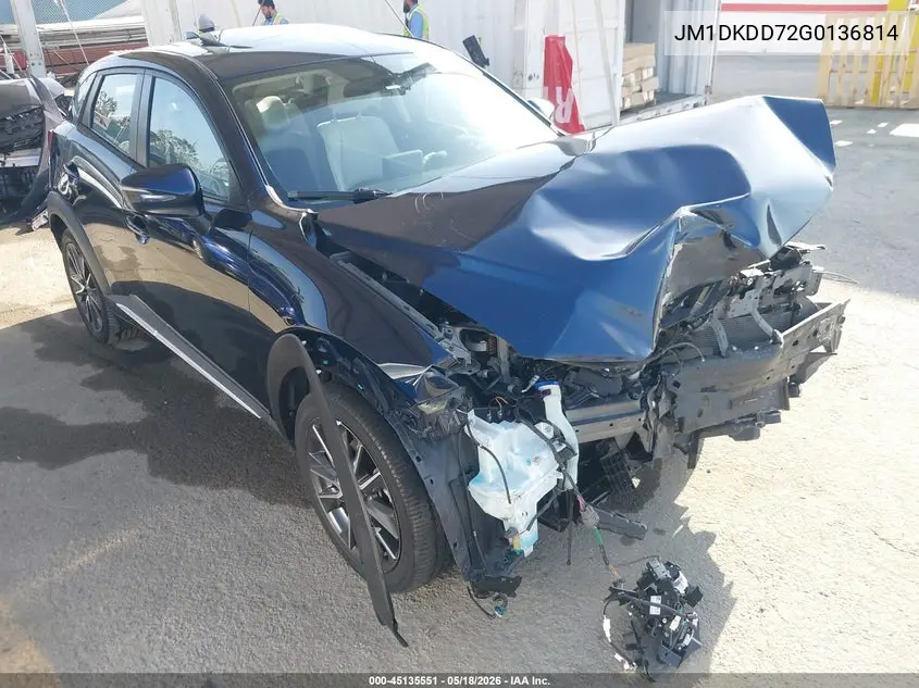 2016 Mazda Cx-3 Grand Touring VIN: JM1DKDD72G0136814 Lot: 45135551