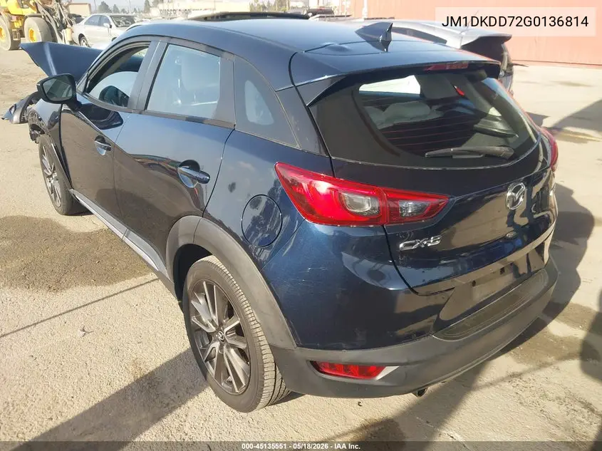 2016 Mazda Cx-3 Grand Touring VIN: JM1DKDD72G0136814 Lot: 45135551
