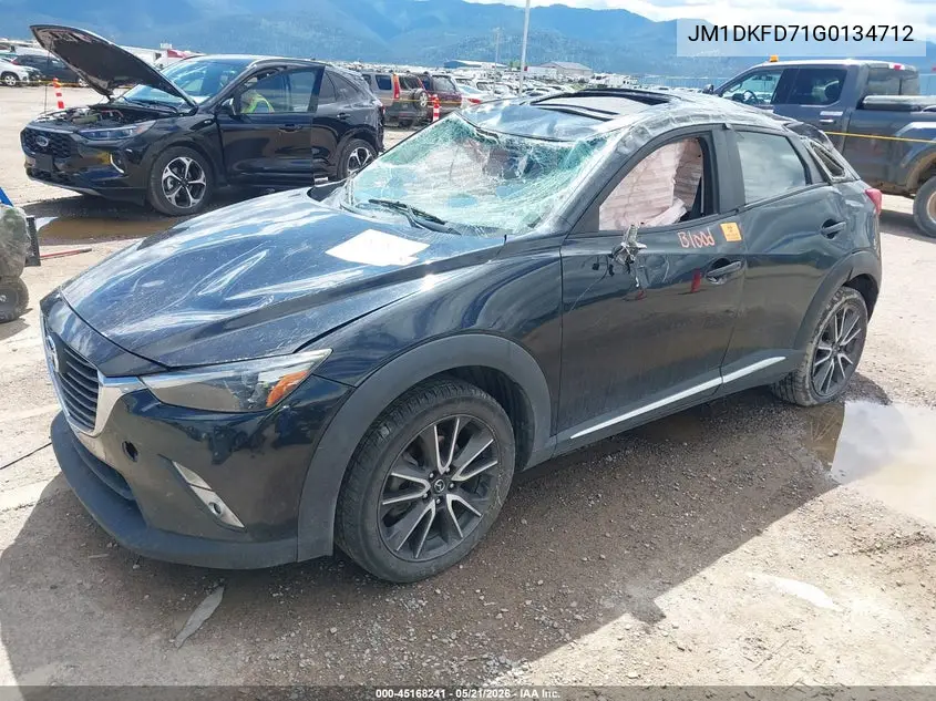 2016 Mazda Cx-3 Grand Touring VIN: JM1DKFD71G0134712 Lot: 45168241