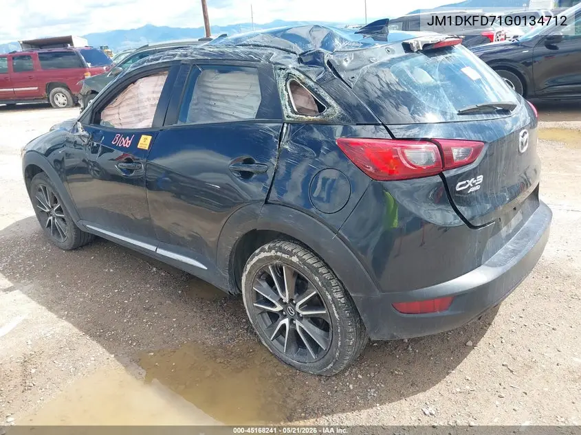2016 Mazda Cx-3 Grand Touring VIN: JM1DKFD71G0134712 Lot: 45168241