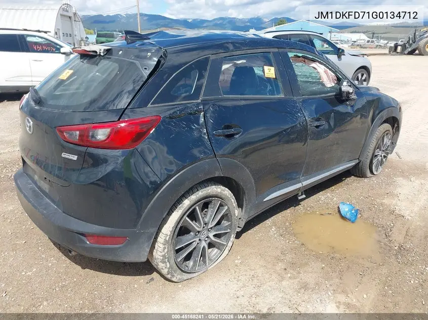 2016 Mazda Cx-3 Grand Touring VIN: JM1DKFD71G0134712 Lot: 45168241