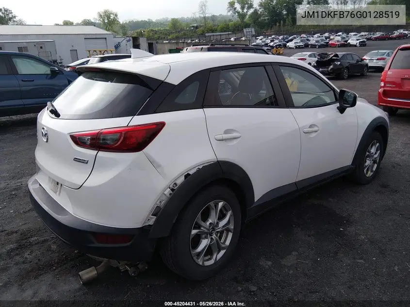 2016 Mazda Cx-3 Sport VIN: JM1DKFB76G0128519 Lot: 45204431