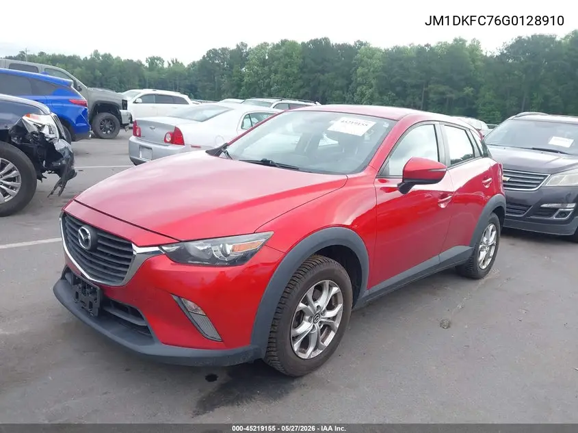 2016 Mazda Cx-3 Touring VIN: JM1DKFC76G0128910 Lot: 45219155