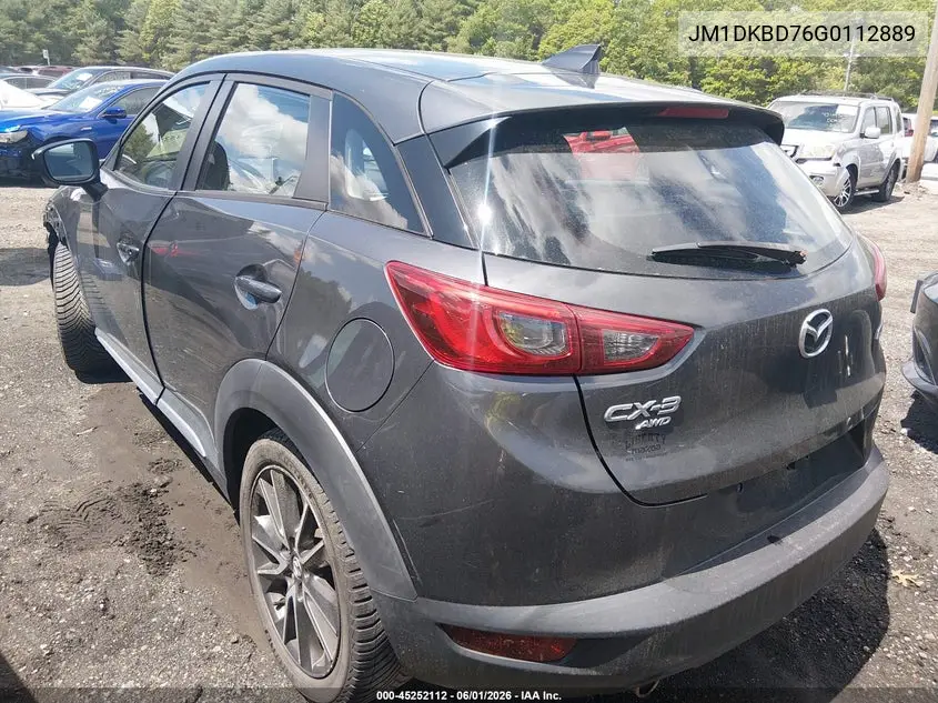 2016 Mazda Cx-3 Grand Touring VIN: JM1DKBD76G0112889 Lot: 45252112