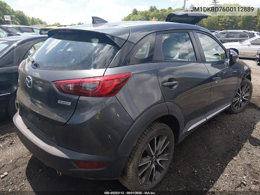 2016 Mazda Cx-3 Grand Touring VIN: JM1DKBD76G0112889 Lot: 45252112