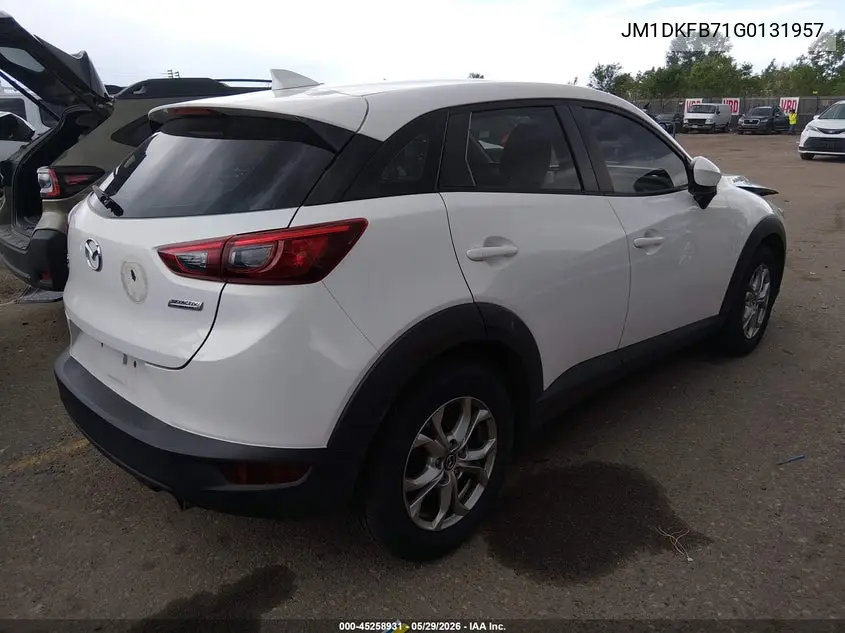 2016 Mazda Cx-3 Sport VIN: JM1DKFB71G0131957 Lot: 45258931