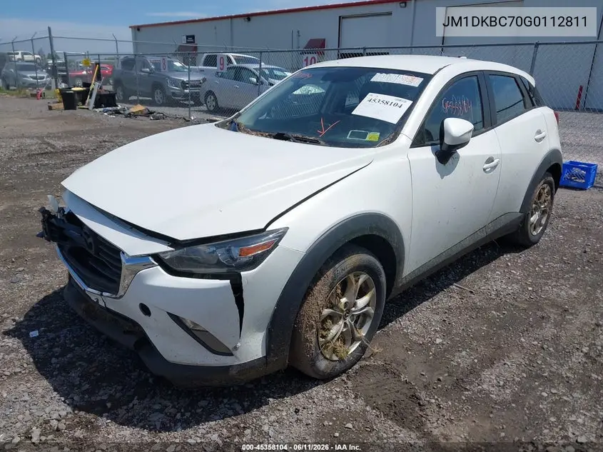 2016 Mazda Cx-3 Touring VIN: JM1DKBC70G0112811 Lot: 45358104