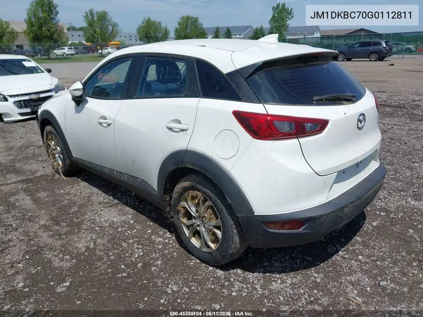 2016 Mazda Cx-3 Touring VIN: JM1DKBC70G0112811 Lot: 45358104