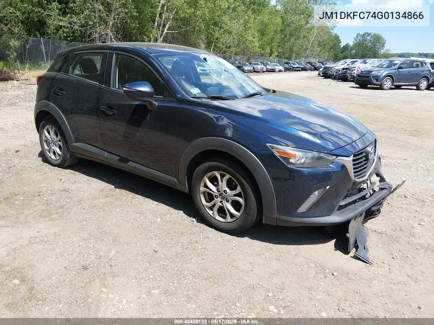 2016 Mazda Cx-3 Touring VIN: JM1DKFC74G0134866 Lot: 45409132