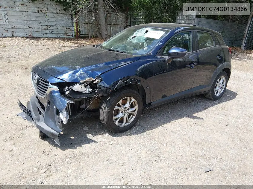 2016 Mazda Cx-3 Touring VIN: JM1DKFC74G0134866 Lot: 45409132
