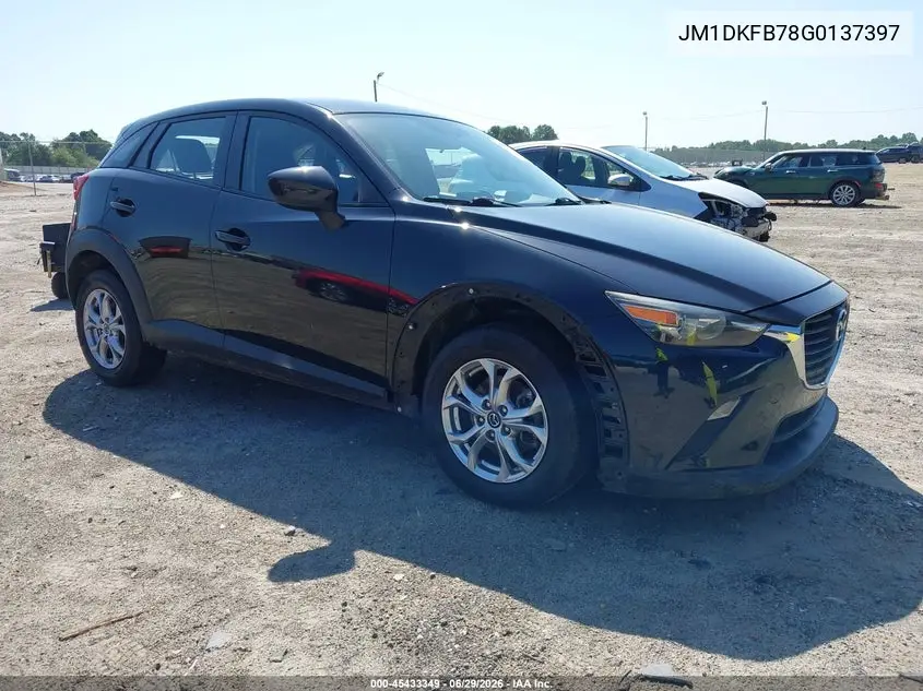 2016 Mazda Cx-3 Sport VIN: JM1DKFB78G0137397 Lot: 45433349