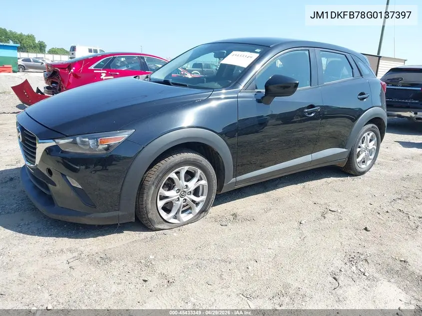 2016 Mazda Cx-3 Sport VIN: JM1DKFB78G0137397 Lot: 45433349