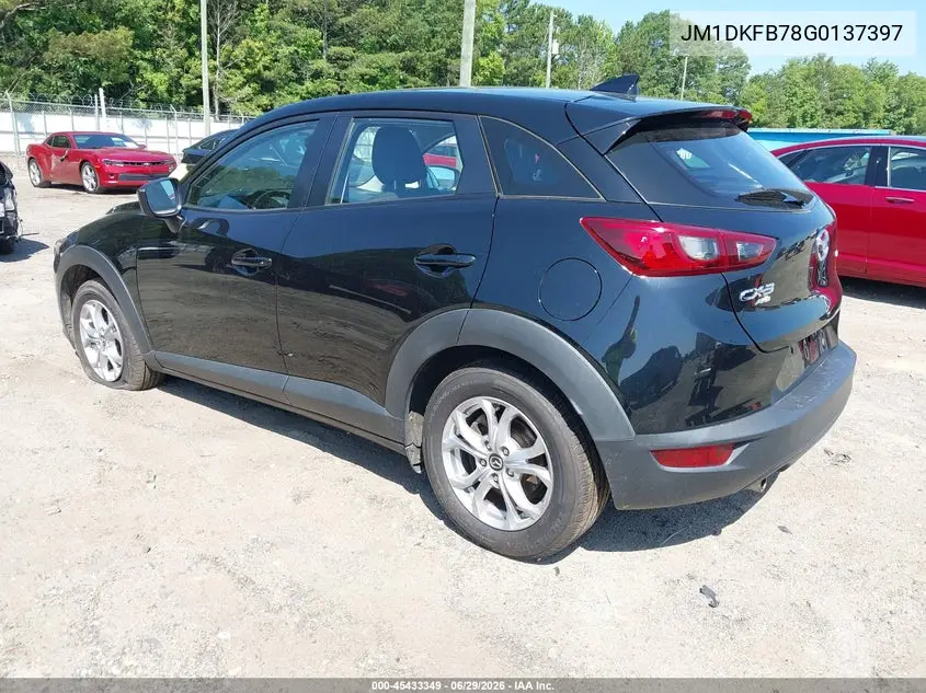 2016 Mazda Cx-3 Sport VIN: JM1DKFB78G0137397 Lot: 45433349