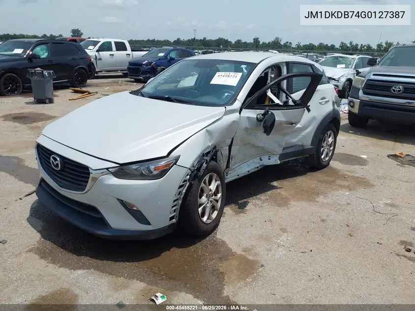 2016 Mazda Cx-3 Sport VIN: JM1DKDB74G0127387 Lot: 45458221