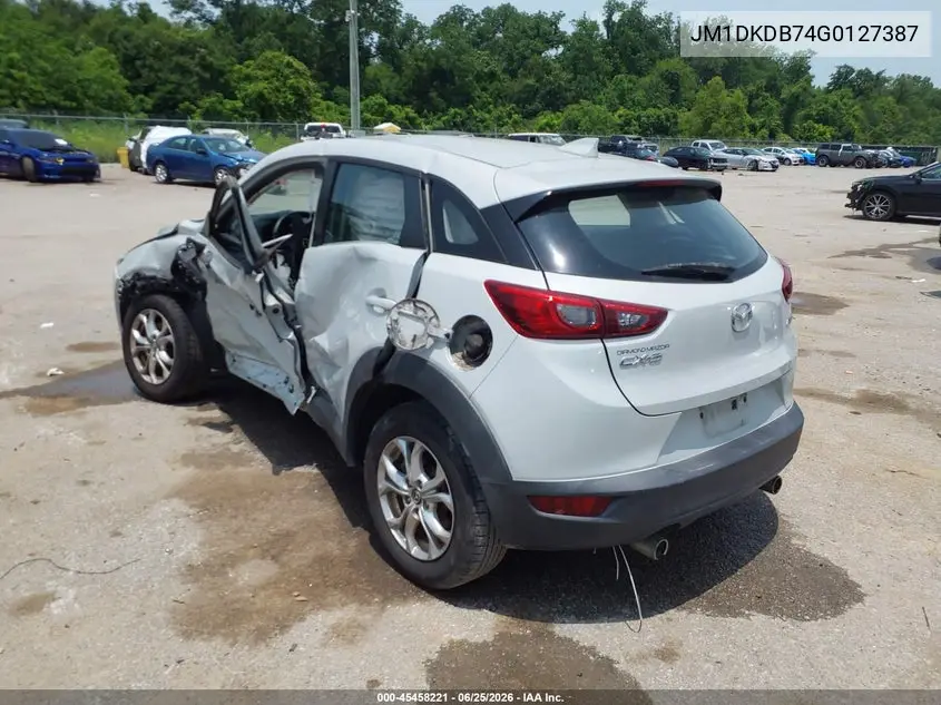 2016 Mazda Cx-3 Sport VIN: JM1DKDB74G0127387 Lot: 45458221