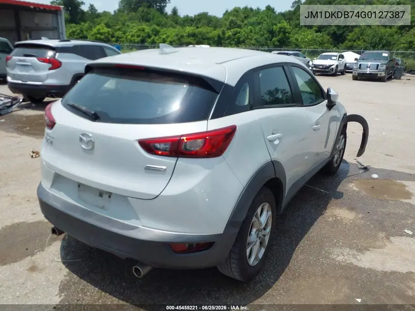 2016 Mazda Cx-3 Sport VIN: JM1DKDB74G0127387 Lot: 45458221