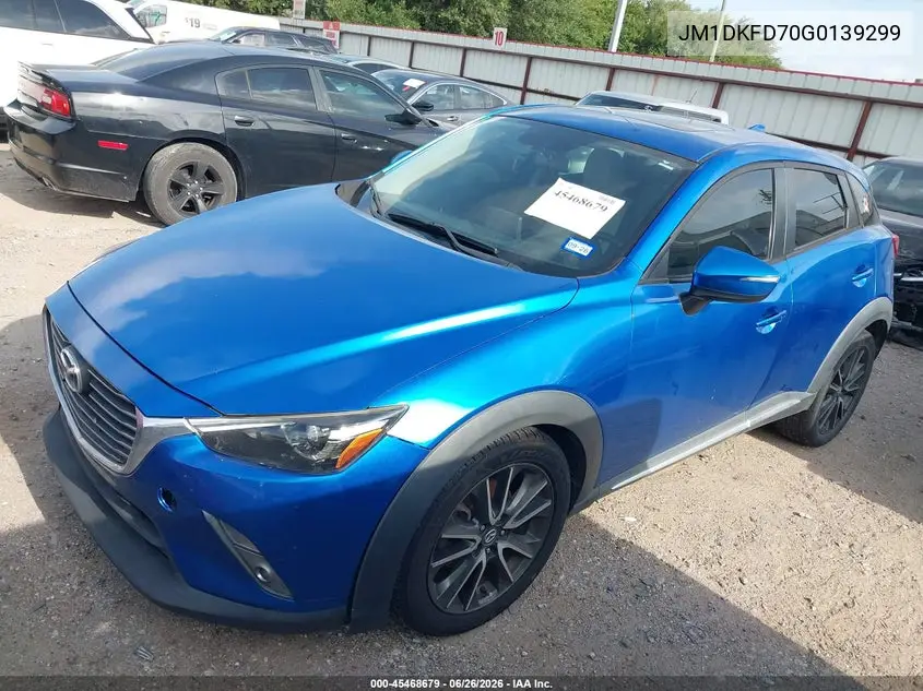 2016 Mazda Cx-3 Grand Touring VIN: JM1DKFD70G0139299 Lot: 45468679