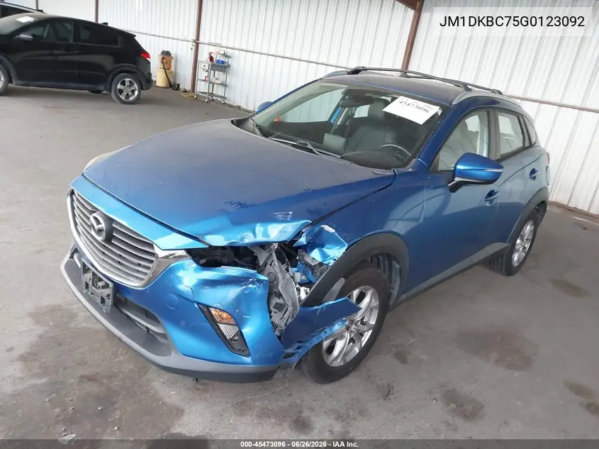 2016 Mazda Cx-3 Touring VIN: JM1DKBC75G0123092 Lot: 45473096