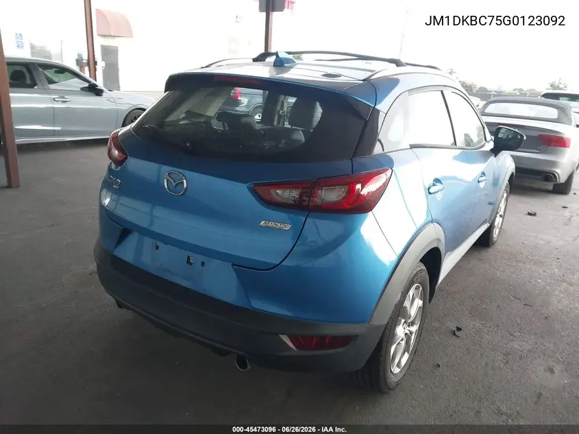 2016 Mazda Cx-3 Touring VIN: JM1DKBC75G0123092 Lot: 45473096