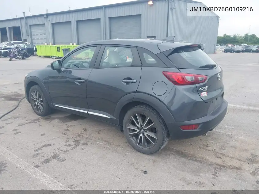 2016 Mazda Cx-3 Grand Touring VIN: JM1DKBD76G0109216 Lot: 45488371