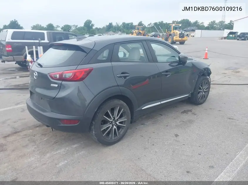 2016 Mazda Cx-3 Grand Touring VIN: JM1DKBD76G0109216 Lot: 45488371