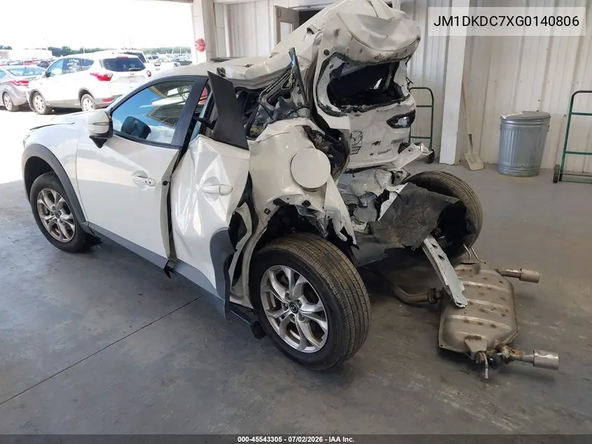 2016 Mazda Cx-3 Touring VIN: JM1DKDC7XG0140806 Lot: 45543305