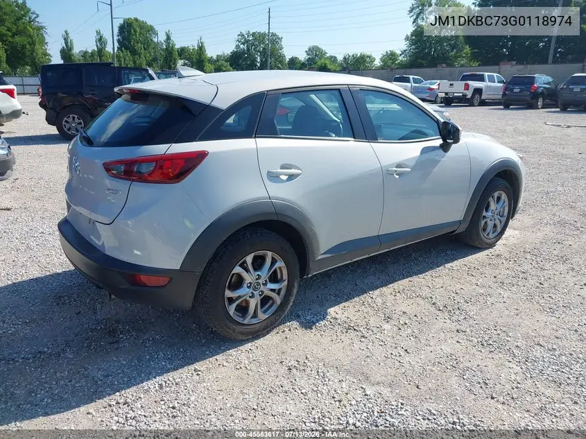 2016 Mazda Cx-3 Touring VIN: JM1DKBC73G0118974 Lot: 45563617