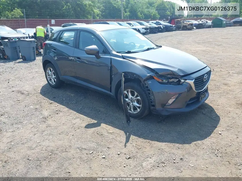 2016 Mazda Cx-3 Touring VIN: JM1DKBC7XG0126375 Lot: 45610474