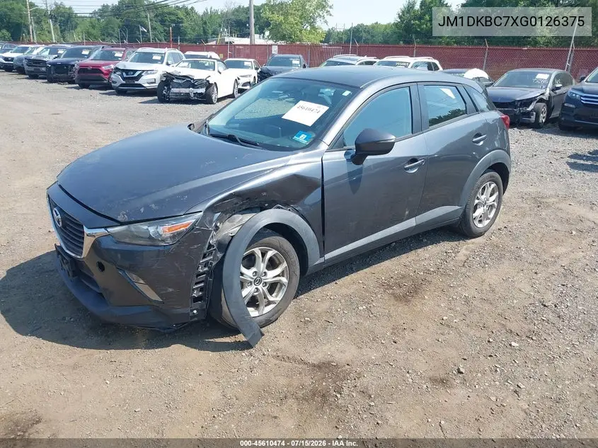 2016 Mazda Cx-3 Touring VIN: JM1DKBC7XG0126375 Lot: 45610474