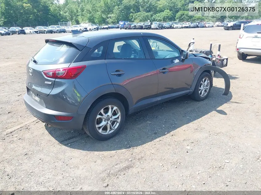 2016 Mazda Cx-3 Touring VIN: JM1DKBC7XG0126375 Lot: 45610474