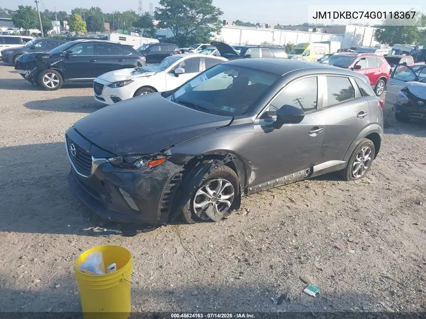 2016 Mazda Cx-3 Touring VIN: JM1DKBC74G0118367 Lot: 45624163