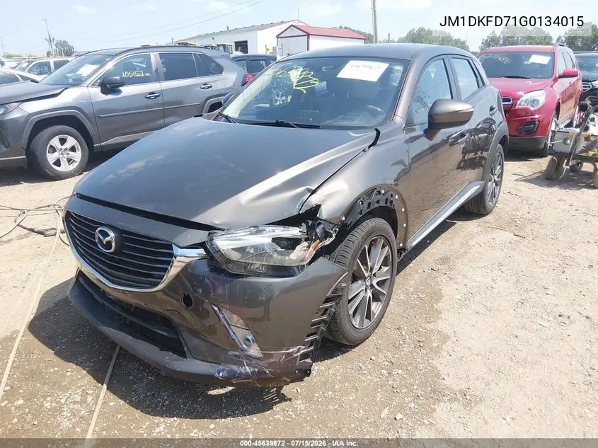 2016 Mazda Cx-3 Grand Touring VIN: JM1DKFD71G0134015 Lot: 45639872