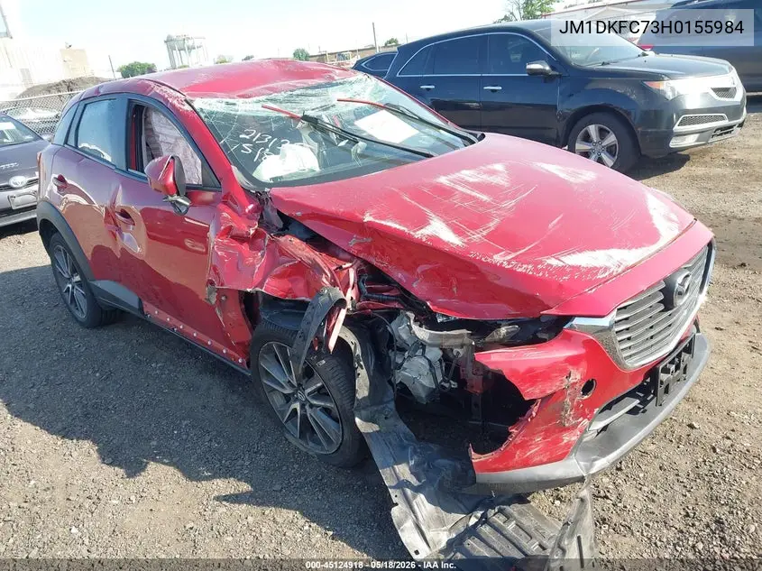 2017 Mazda Cx-3 Touring VIN: JM1DKFC73H0155984 Lot: 45124918