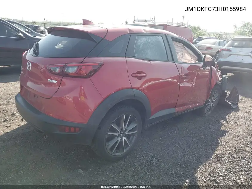 2017 Mazda Cx-3 Touring VIN: JM1DKFC73H0155984 Lot: 45124918