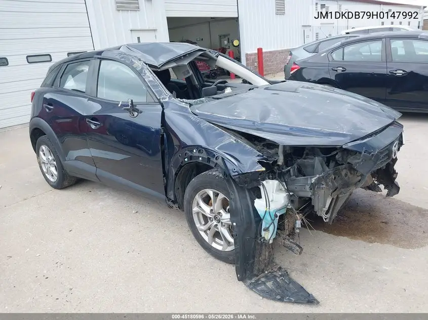 2017 Mazda Cx-3 Sport VIN: JM1DKDB79H0147992 Lot: 45180596