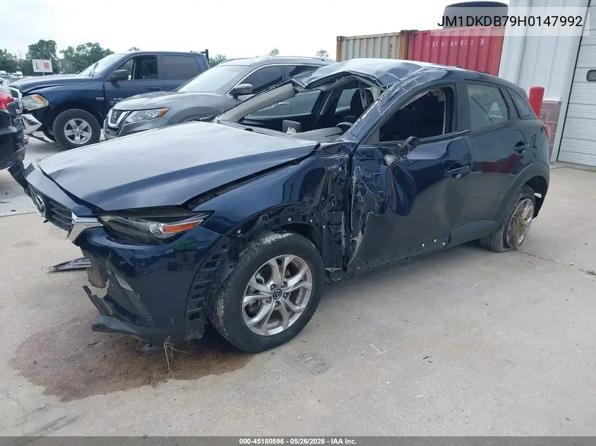2017 Mazda Cx-3 Sport VIN: JM1DKDB79H0147992 Lot: 45180596