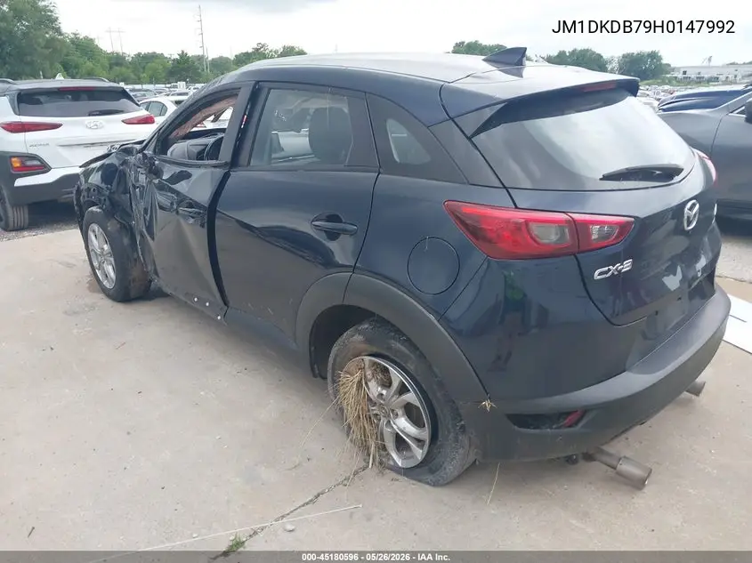 2017 Mazda Cx-3 Sport VIN: JM1DKDB79H0147992 Lot: 45180596
