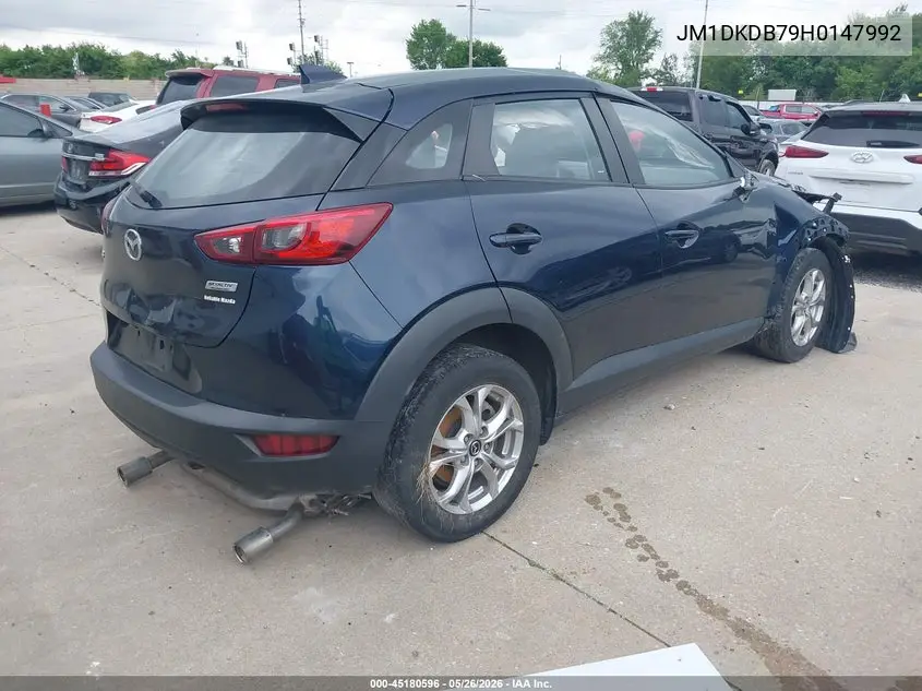 2017 Mazda Cx-3 Sport VIN: JM1DKDB79H0147992 Lot: 45180596