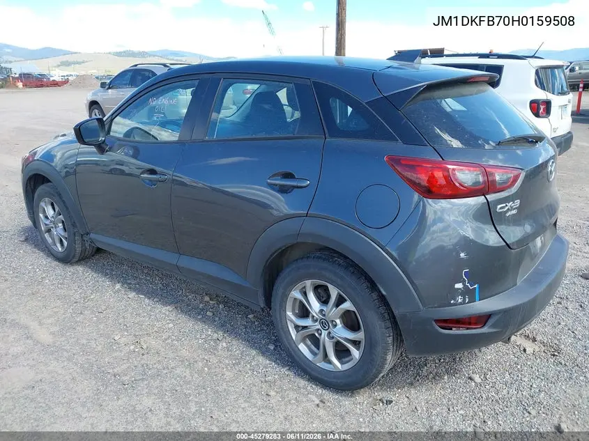 2017 Mazda Cx-3 Sport VIN: JM1DKFB70H0159508 Lot: 45279283