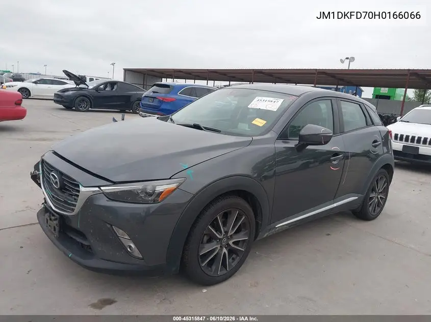 2017 Mazda Cx-3 Grand Touring VIN: JM1DKFD70H0166066 Lot: 45315847