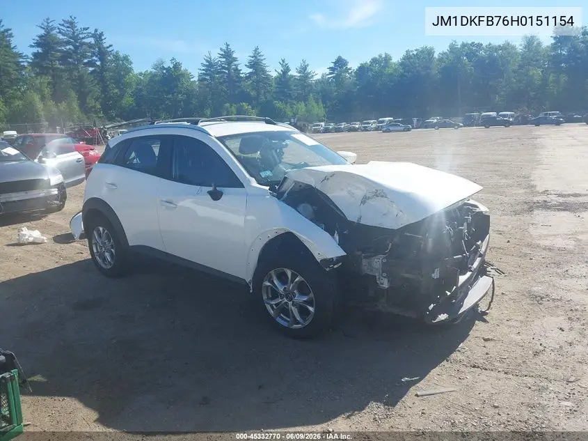 2017 Mazda Cx-3 Sport VIN: JM1DKFB76H0151154 Lot: 45332770
