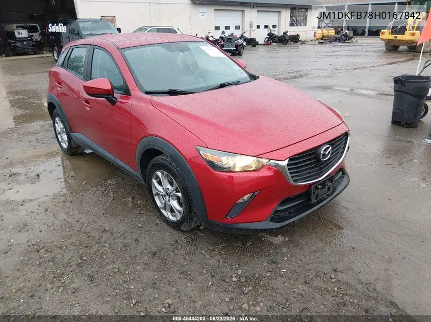 2017 Mazda Cx-3 Sport VIN: JM1DKFB78H0167842 Lot: 45444203