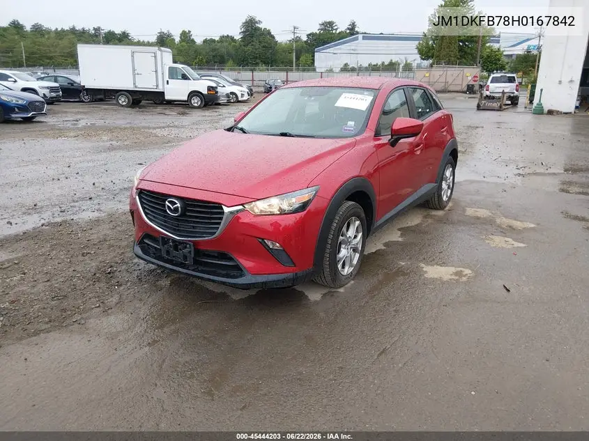 2017 Mazda Cx-3 Sport VIN: JM1DKFB78H0167842 Lot: 45444203