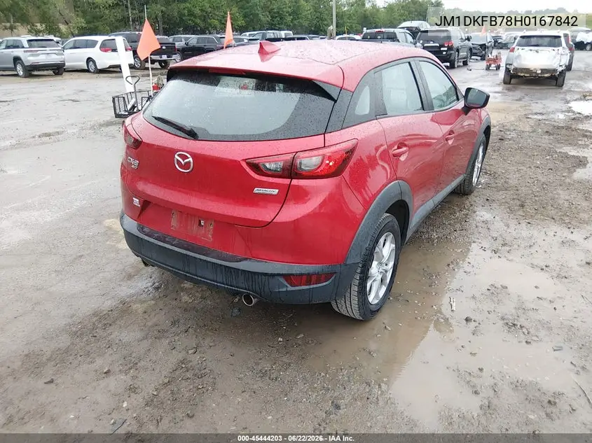 2017 Mazda Cx-3 Sport VIN: JM1DKFB78H0167842 Lot: 45444203