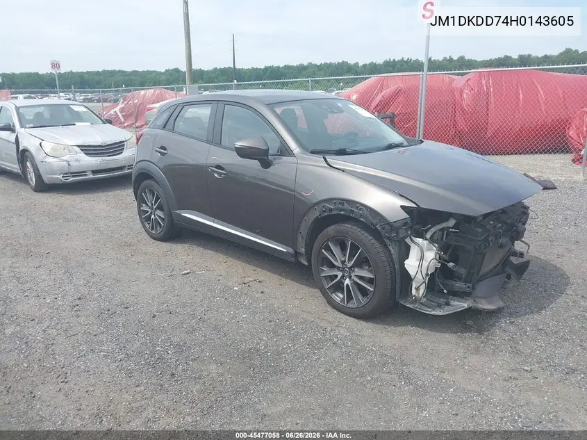 2017 Mazda Cx-3 Grand Touring VIN: JM1DKDD74H0143605 Lot: 45477058